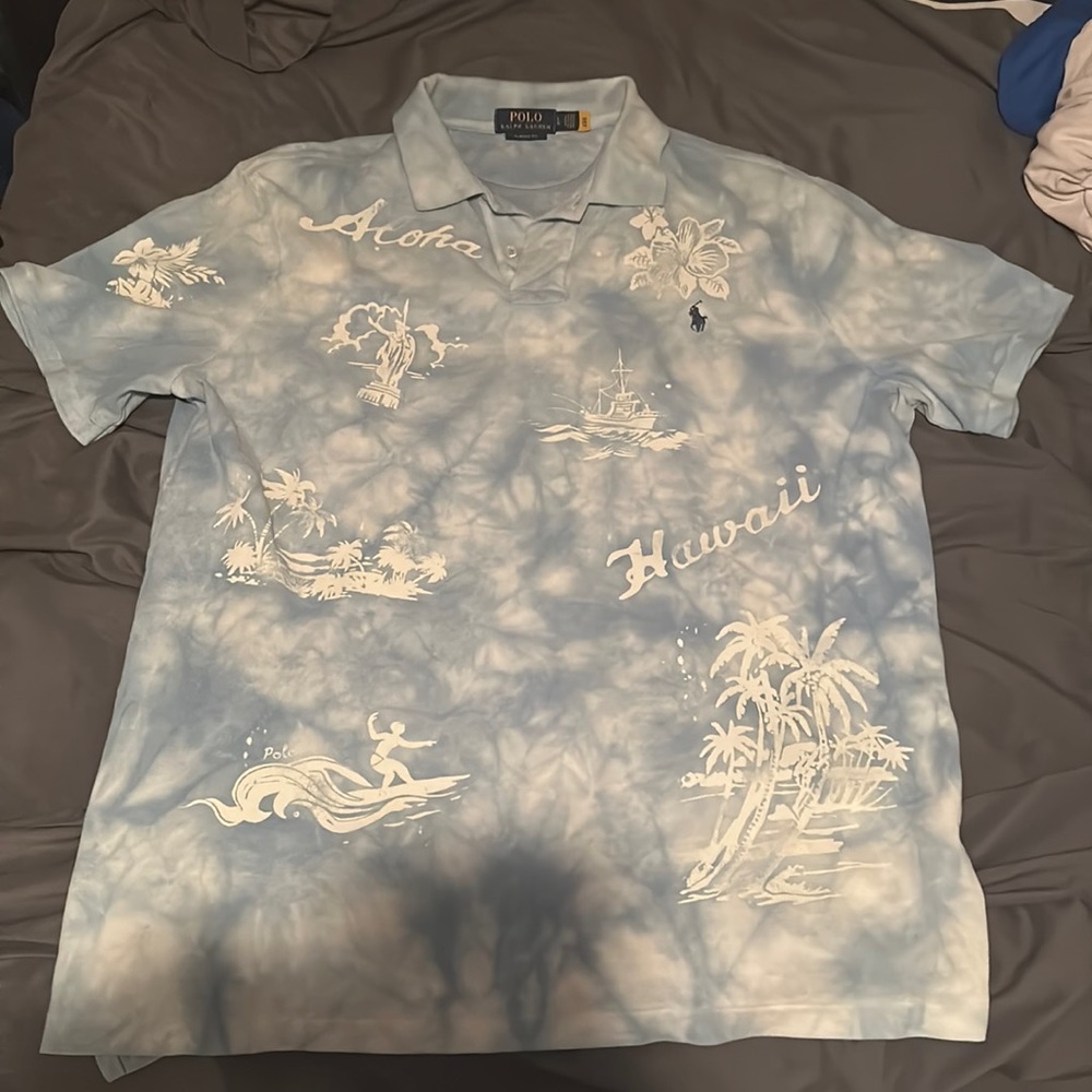 Polo Ralph Lauren Hawaiian Blue dye Shirt